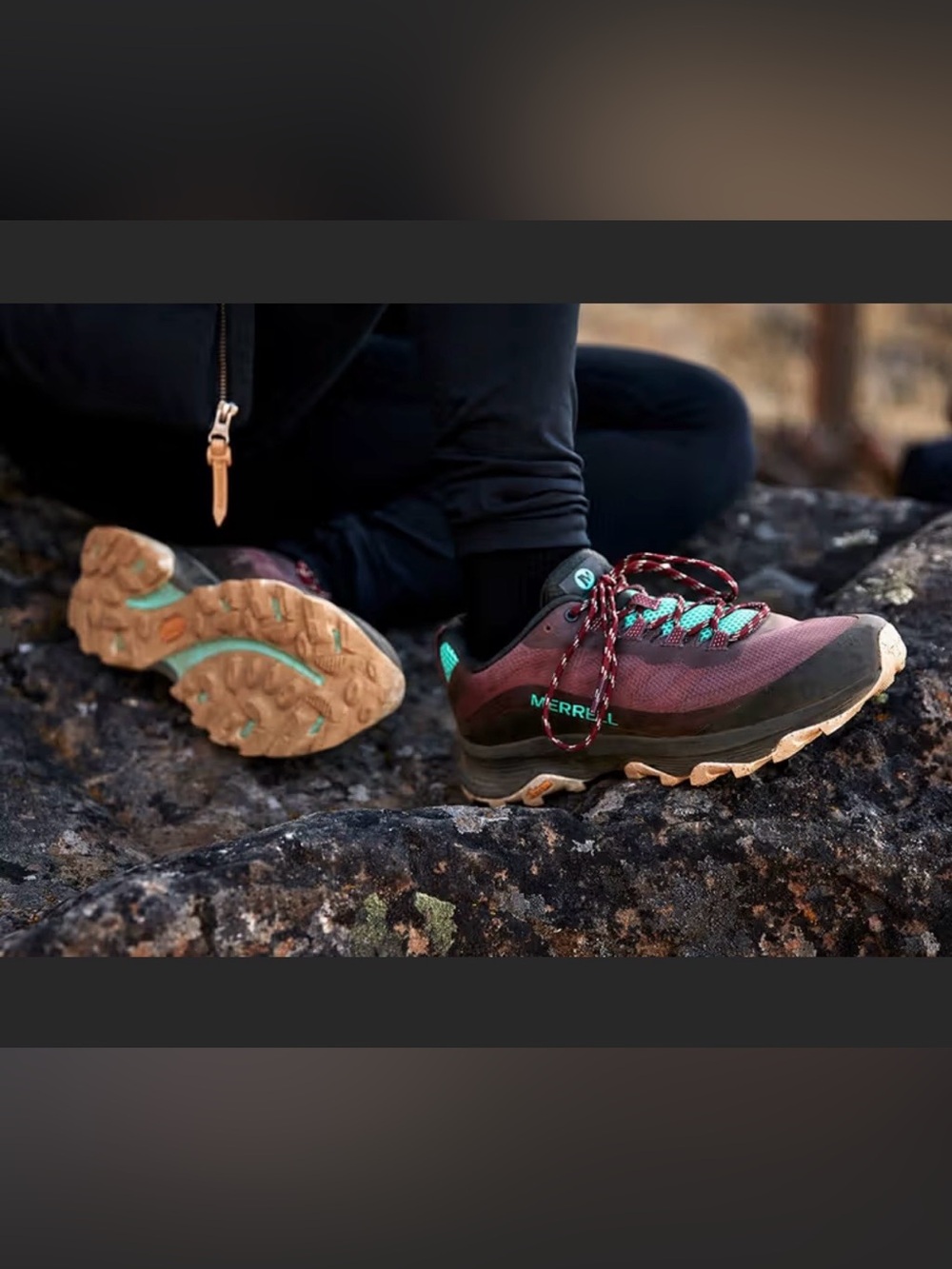 Merrell Women's Moab Speed hiking shoes in burlwood colorway size 6.5